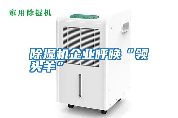 除濕機企業呼喚“領頭羊”