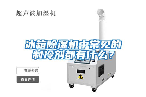 冰箱除濕機中常見的制冷劑都有什么？