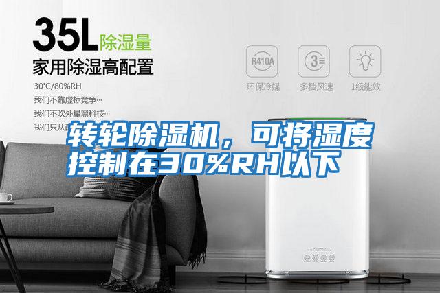 轉輪除濕機，可將濕度控制在30%RH以下