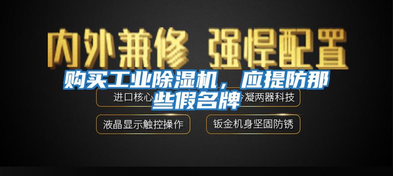 購買工業(yè)除濕機(jī)，應(yīng)提防那些假名牌