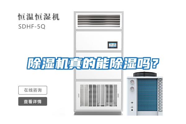 除濕機真的能除濕嗎？