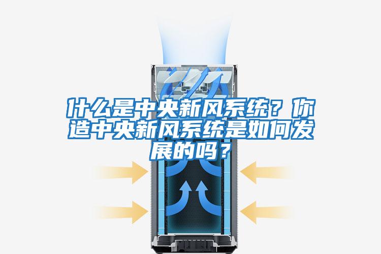 什么是中央新風系統？你造中央新風系統是如何發展的嗎？