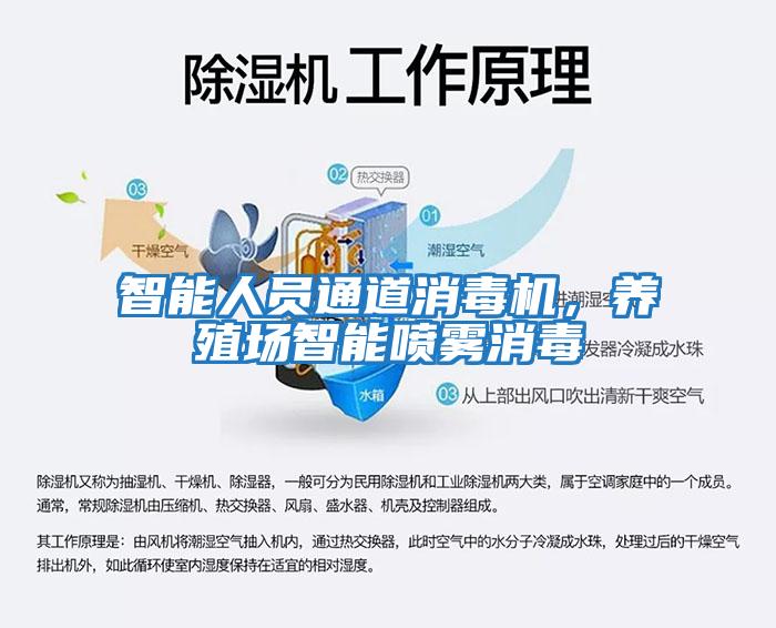 智能人員通道消毒機，養殖場智能噴霧消毒