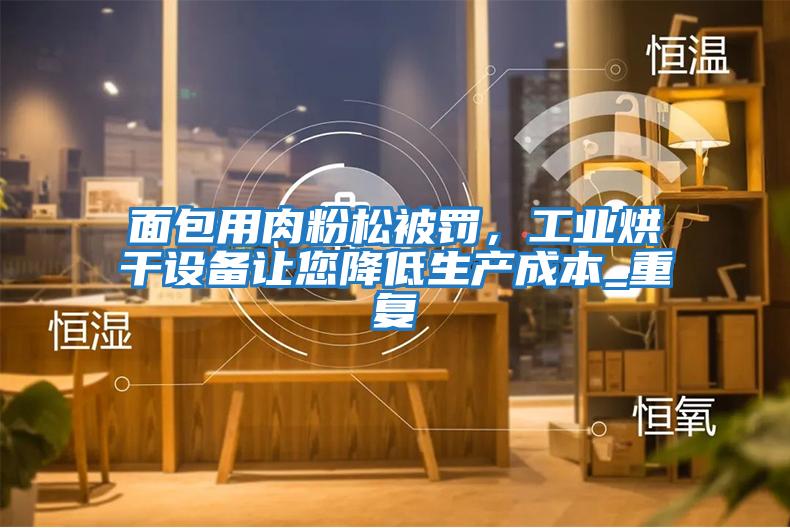 面包用肉粉松被罰，工業(yè)烘干設(shè)備讓您降低生產(chǎn)成本_重復