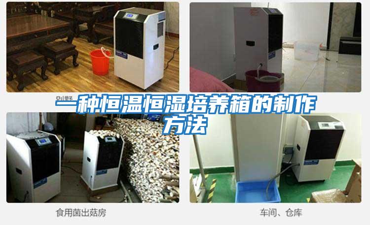 一種恒溫恒濕培養箱的制作方法