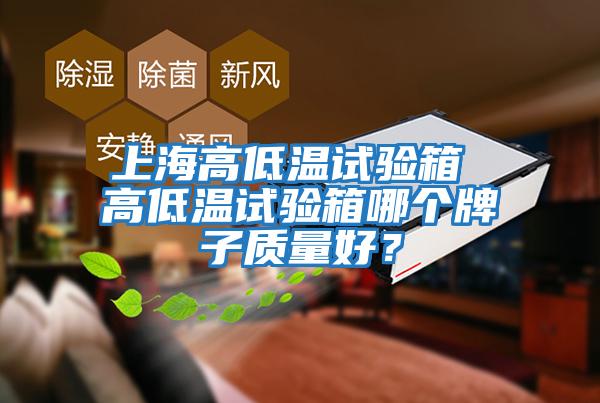 上海高低溫試驗箱 高低溫試驗箱哪個牌子質量好？