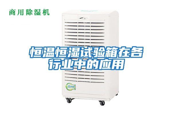 恒溫恒濕試驗箱在各行業(yè)中的應(yīng)用