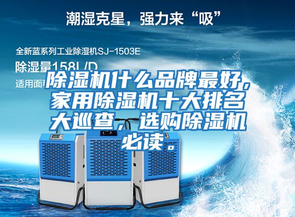 除濕機(jī)什么品牌最好，家用除濕機(jī)十大排名大巡查，選購除濕機(jī)必讀。