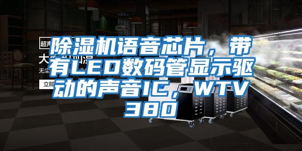 除濕機語音芯片，帶有LED數碼管顯示驅動的聲音IC，WTV380